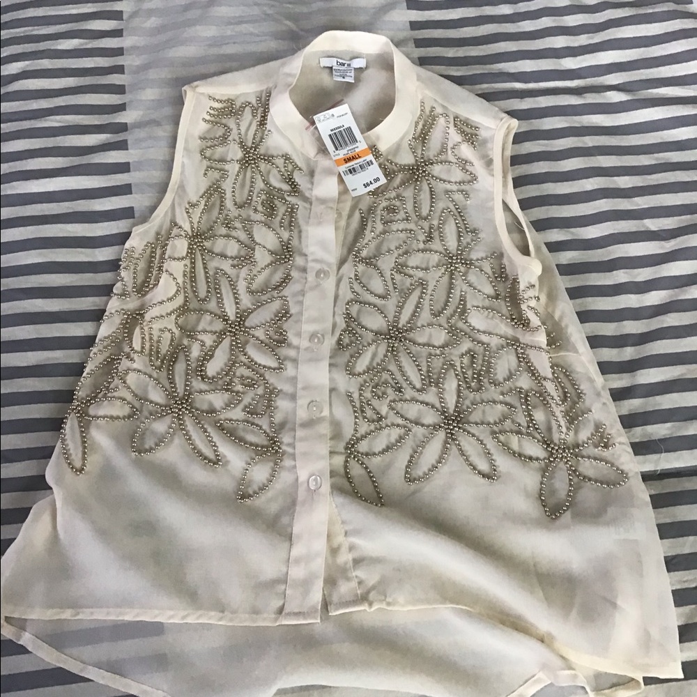 Bar III Beaded Flowing Tank